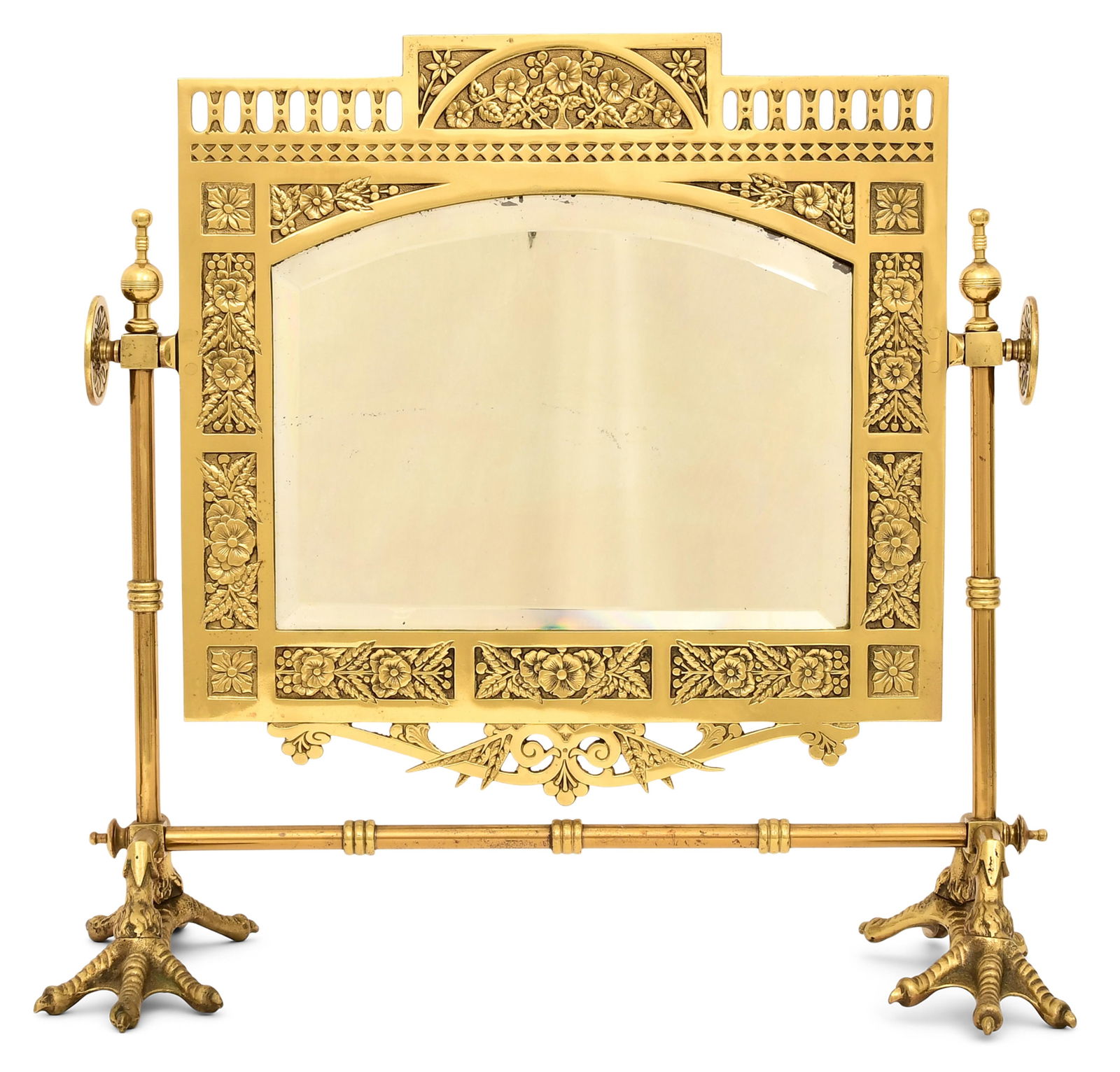 Aesthetic Movement Brass Dressing Mirror (1 of 6)
