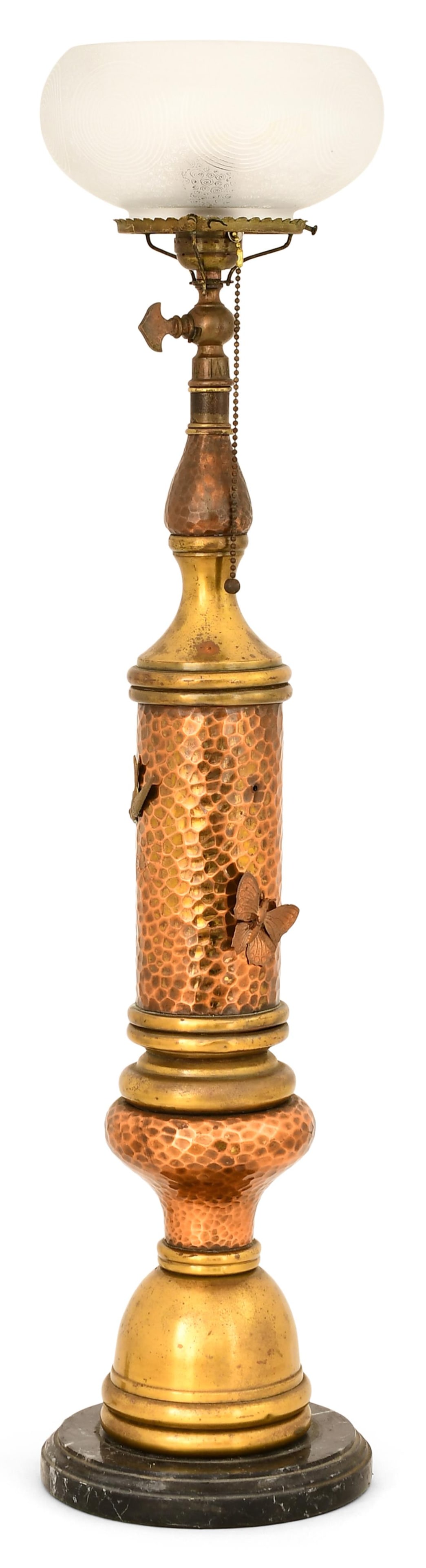 Attr. Charles Parker Company Aesthetic Movement Newel Post Lamp (1 of 5)