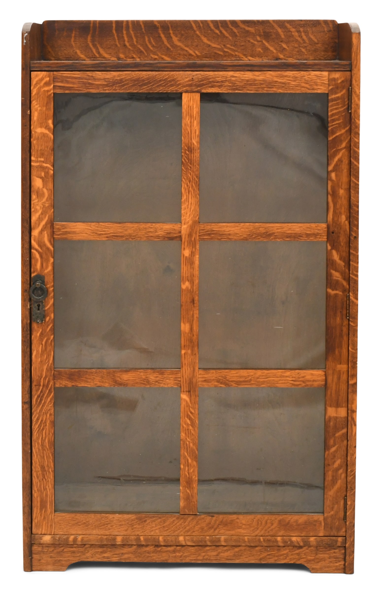 Lifetime Furniture Co. Oak One-Door Bookcase (1 of 7)