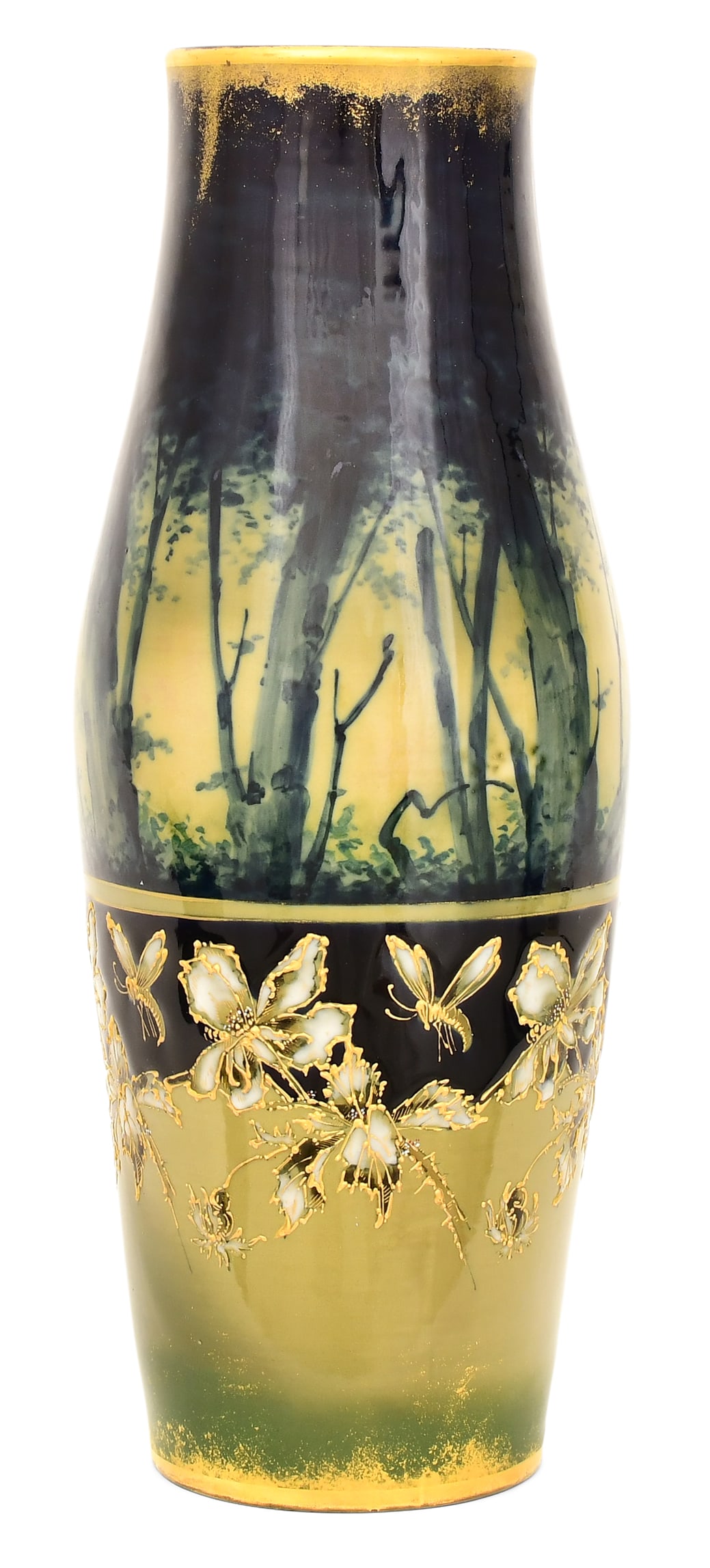 Turn-Teplitz Art Nouveau Pottery Scenic Vase (1 of 6)