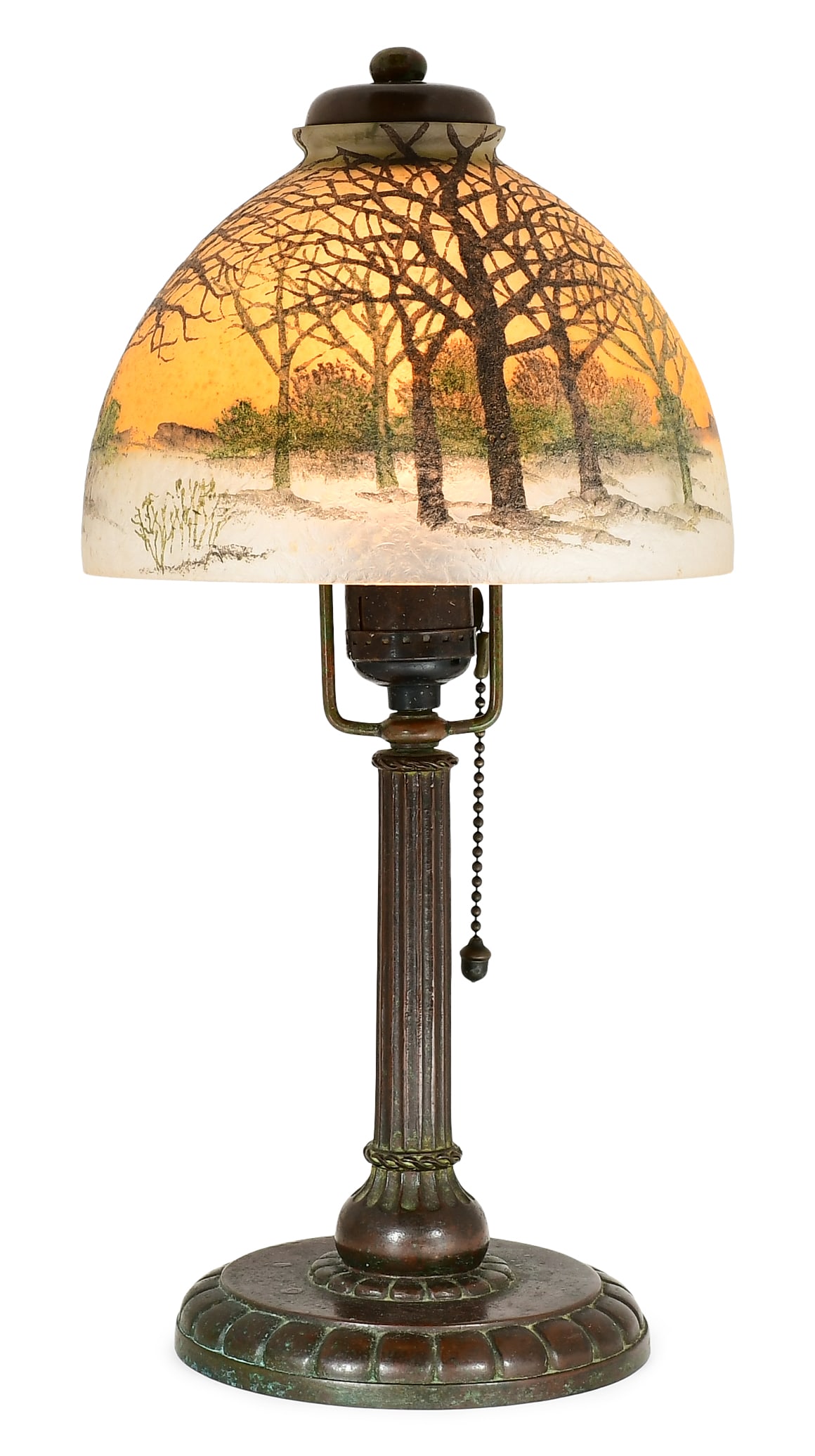 Handel Winter Landscape Boudoir Lamp (1 of 6)