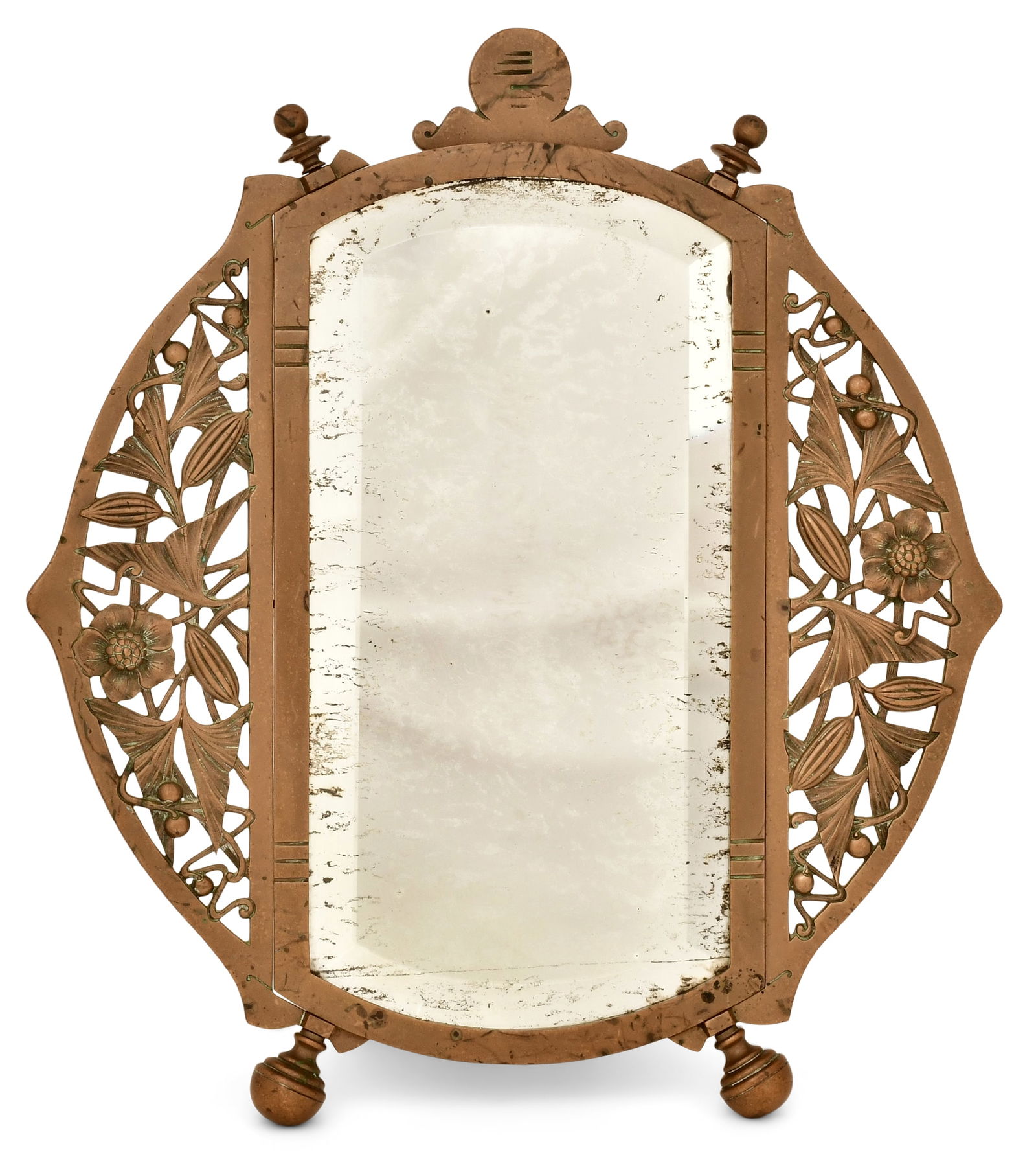 Aesthetic Movement Brass Mirror (1 of 5)