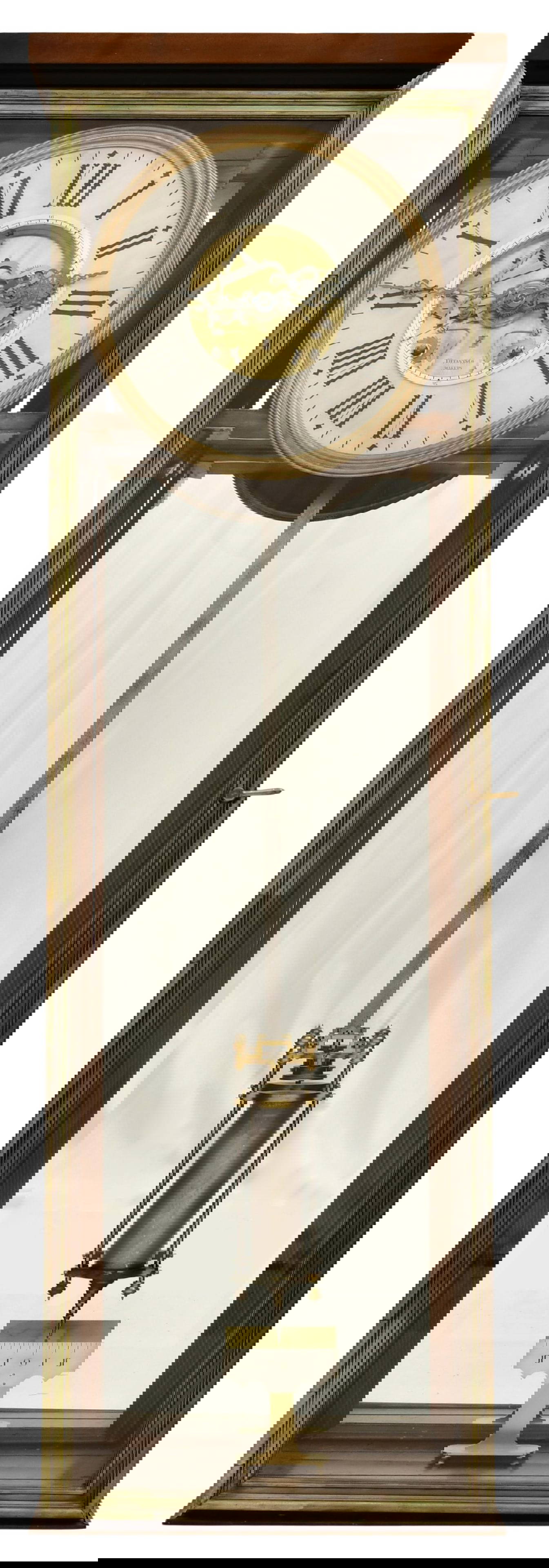 Tiffany & Co. Makers Quarter Hour Striking Wall Regulator Clock Auction