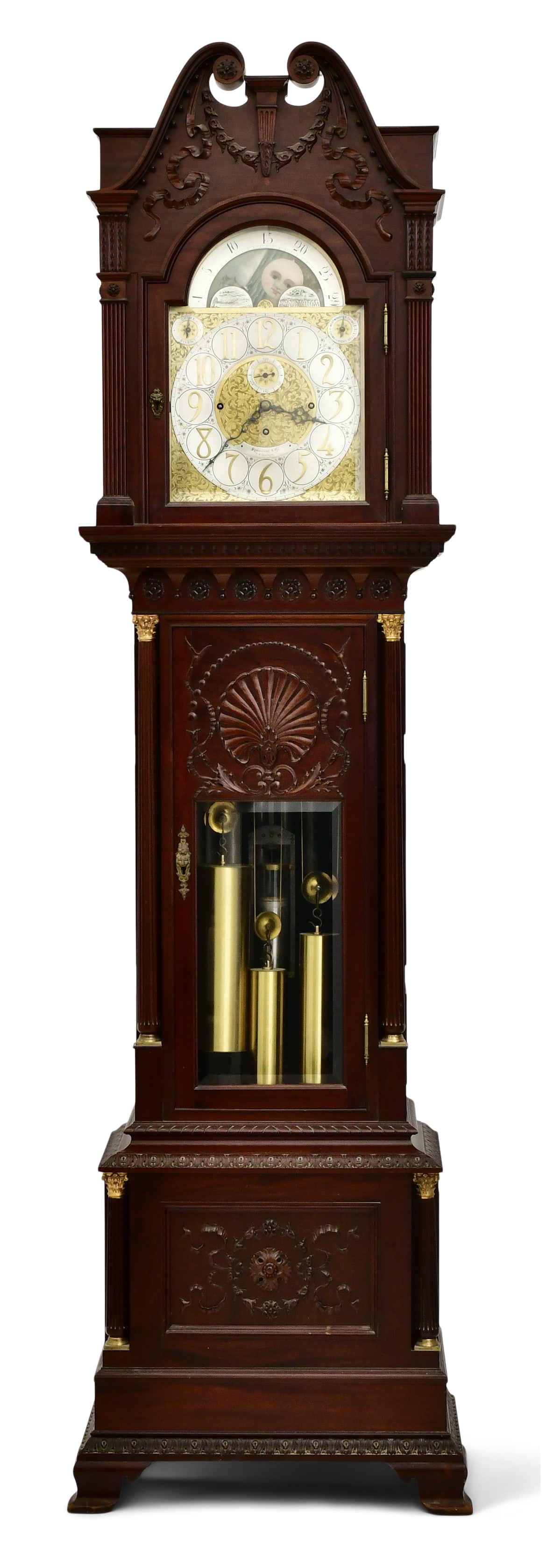 Walter H. Durfee & Co. Pattern No. 6 Nine-Tube Mahogany Grandfather Clock (1 of 12)