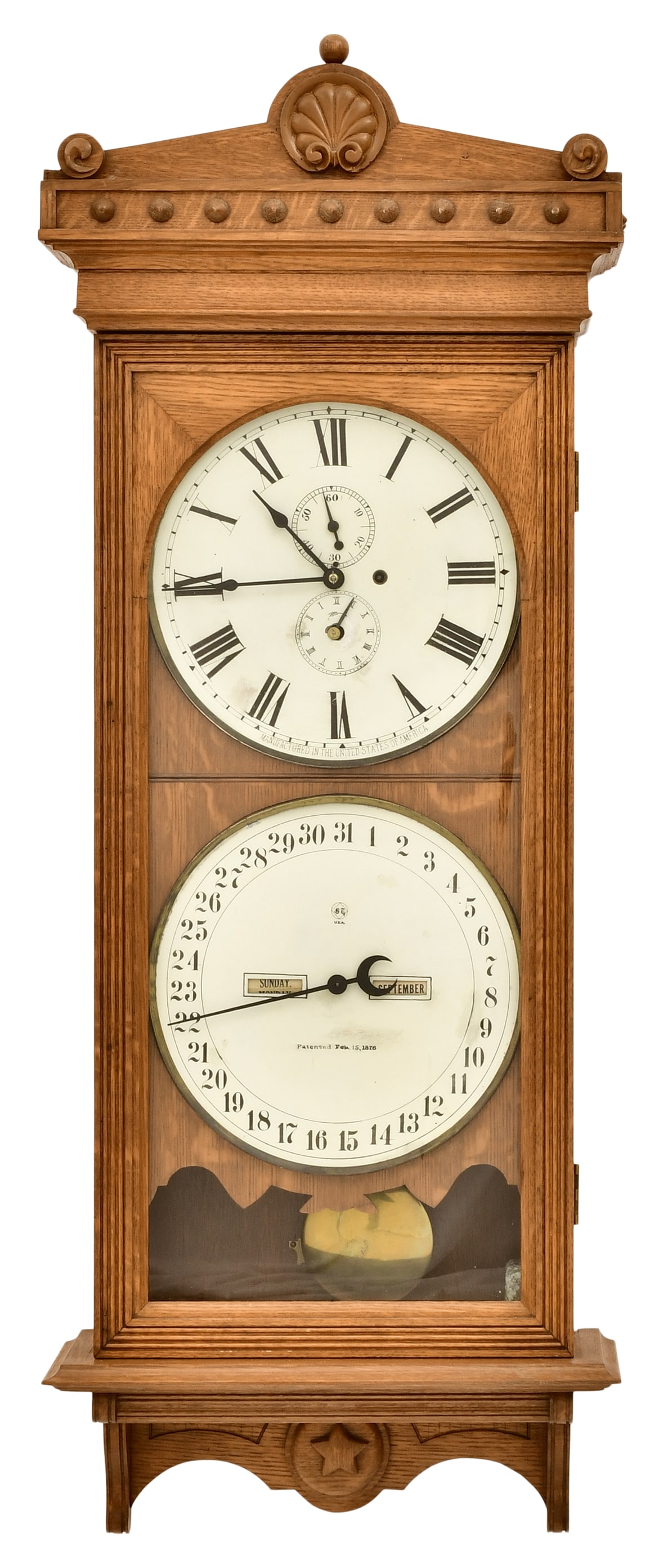 Seth Thomas "office Calendar No. 13" Wall Clock Auction