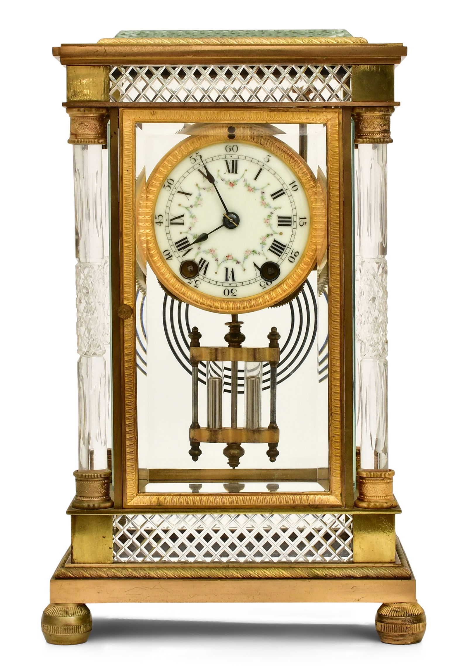 Seth Thomas "Empire No. 30" Crystal Regulator Clock (1 of 8)