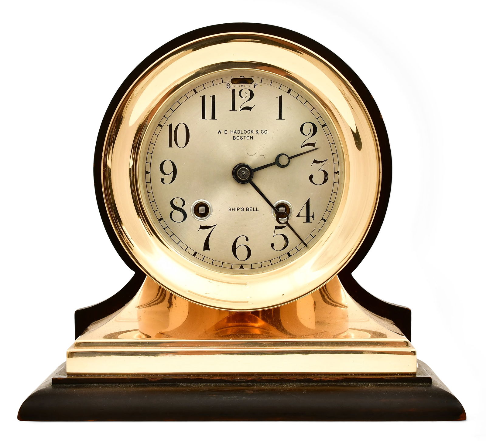 Chelsea Clock Co. "Commander" Ship's Bell Clock with 4 1/2-Inch Dial (1 of 8)