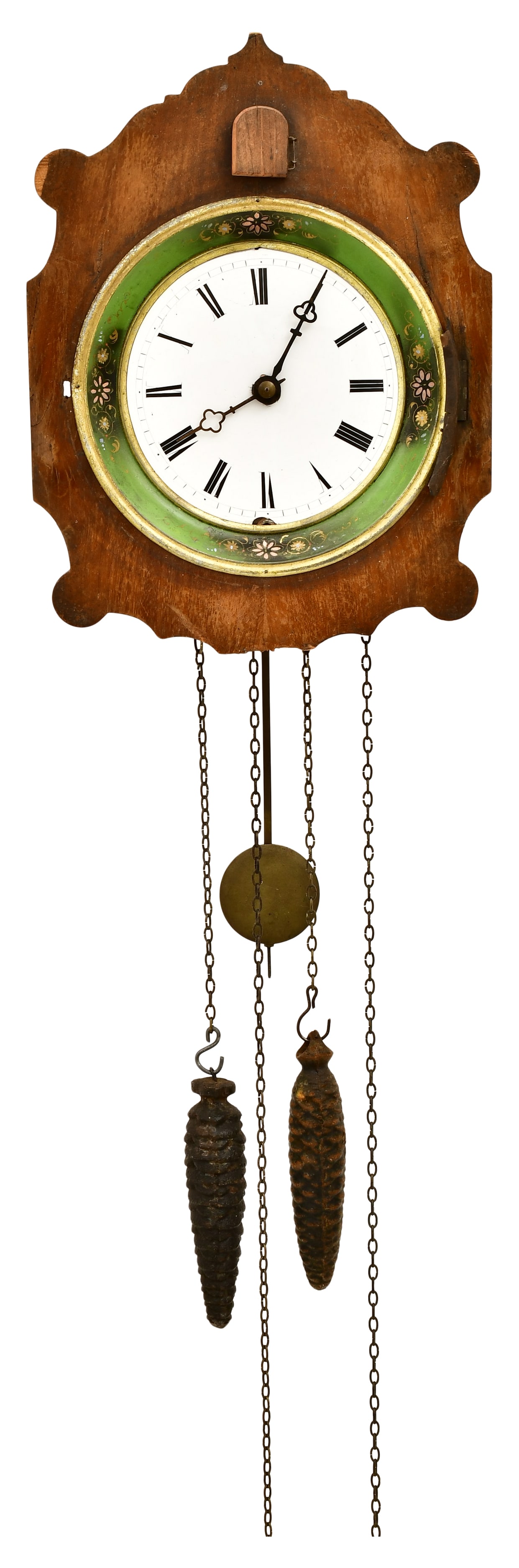 Johann Baptist Beha (German, 1815-1898), Wood Shield Cuckoo Clock (1 of 6)