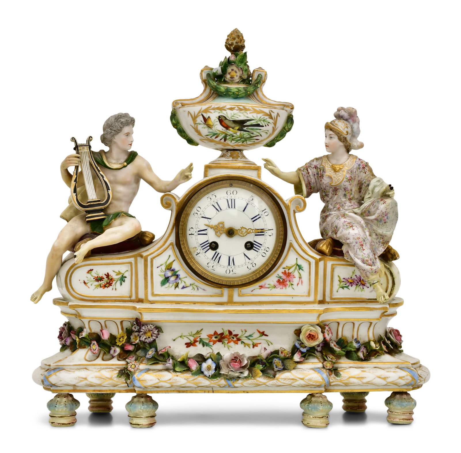 Meissen Porcelain Figural Mantel Clock (1 of 8)