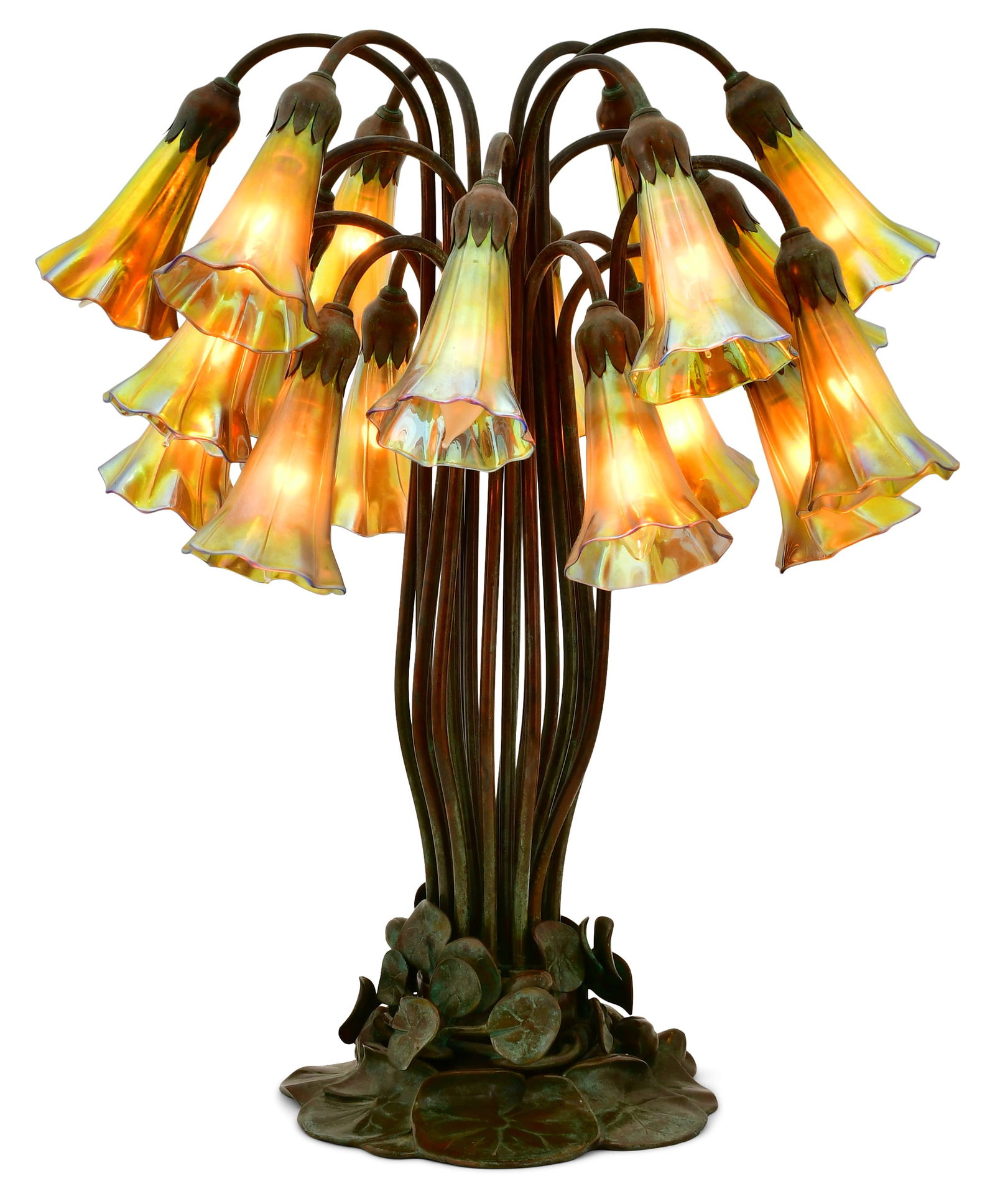 Four Quezal Art Glass Salt Cellars (1 of 5)