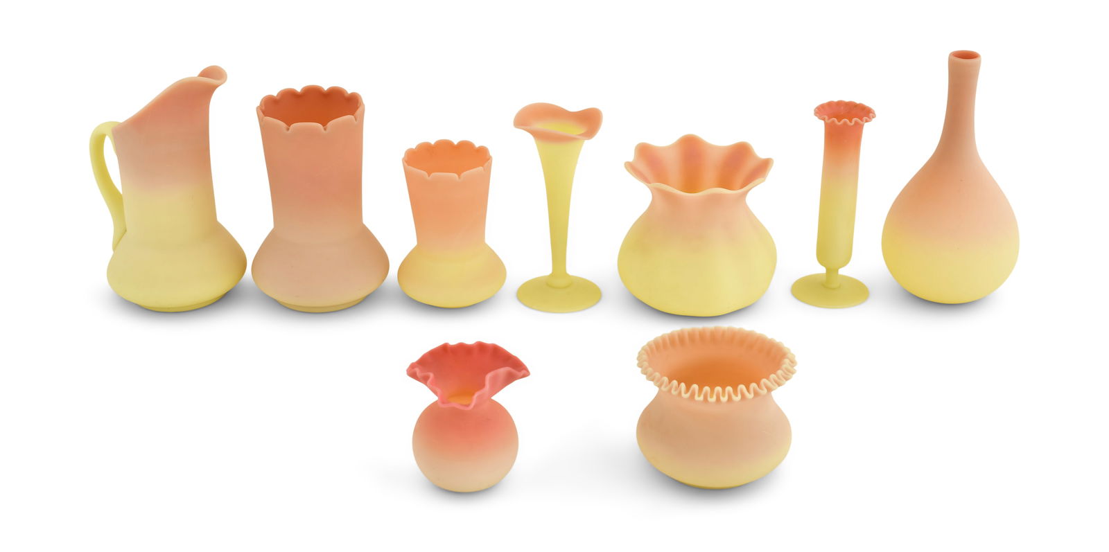 Lot of Nine Burmese Glass Pieces (1 of 4)