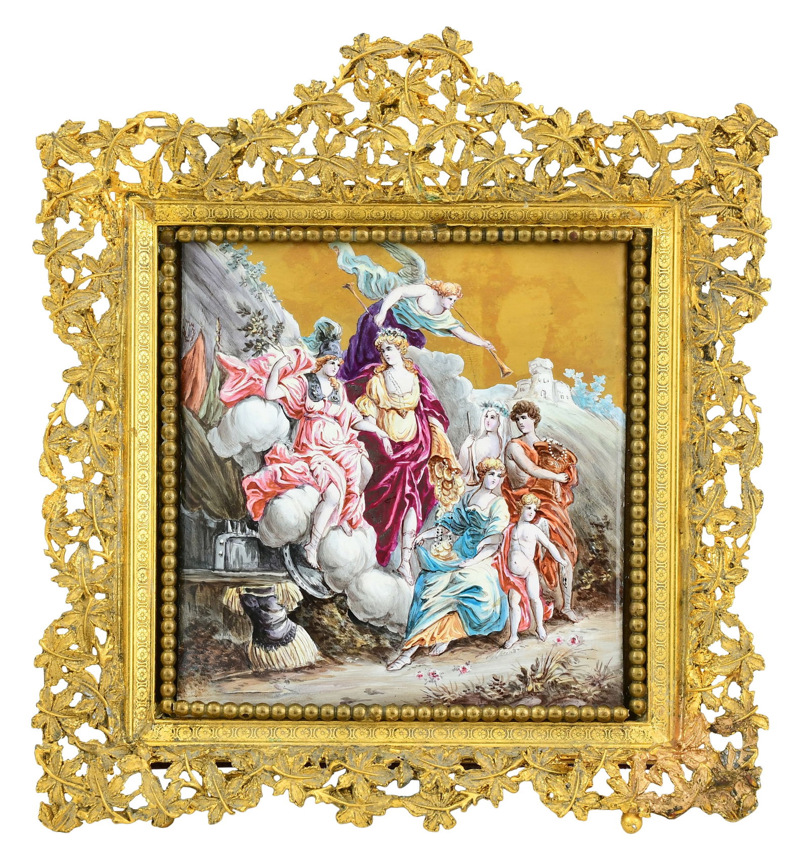 Continental Enameled Copper Plaque (1 of 2)