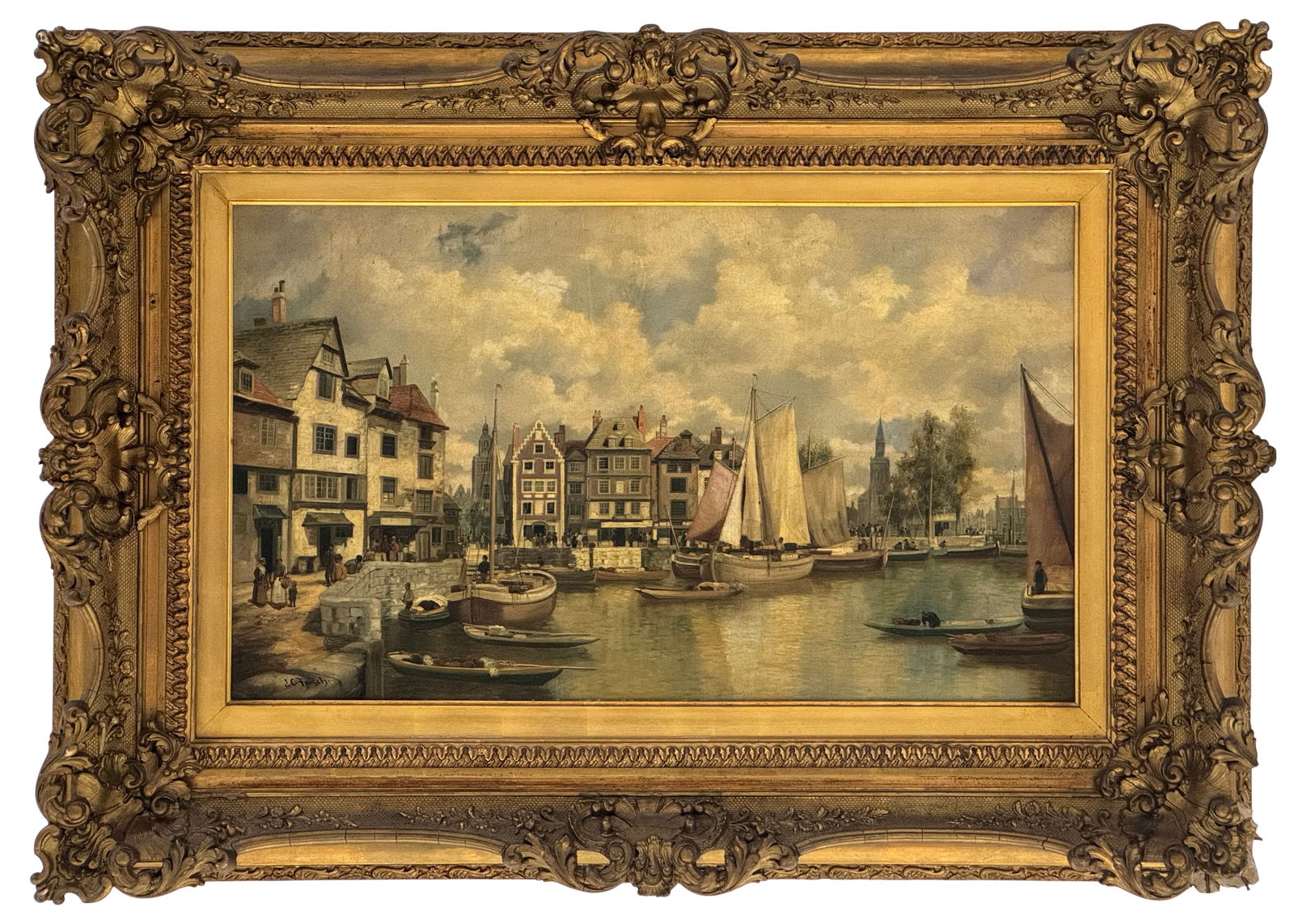 Johann Christoph Frisch (German, 1738-1815), Harbor Scene (1 of 3)