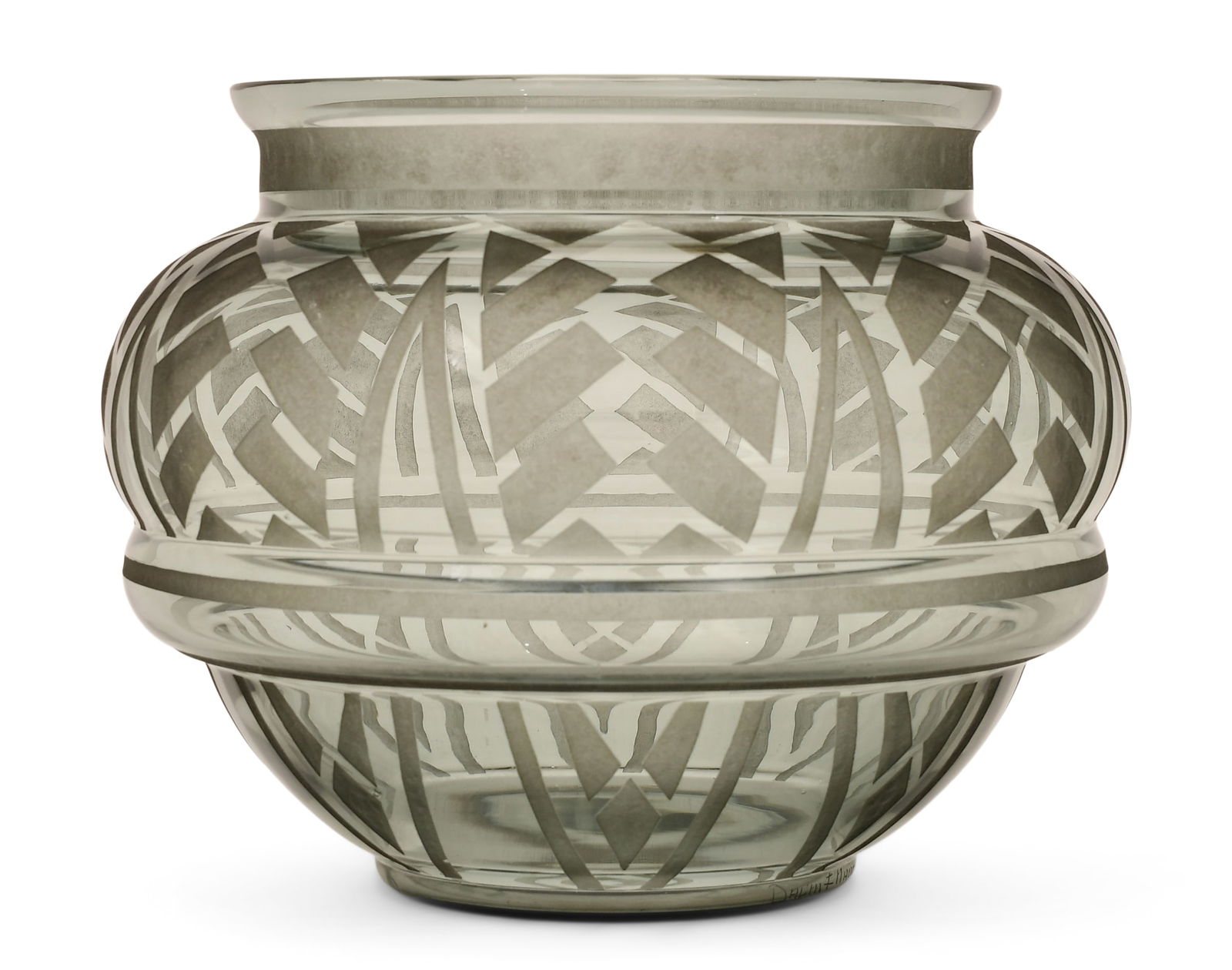 Daum, Nancy, Art Deco Etched Glass Vase (1 of 4)