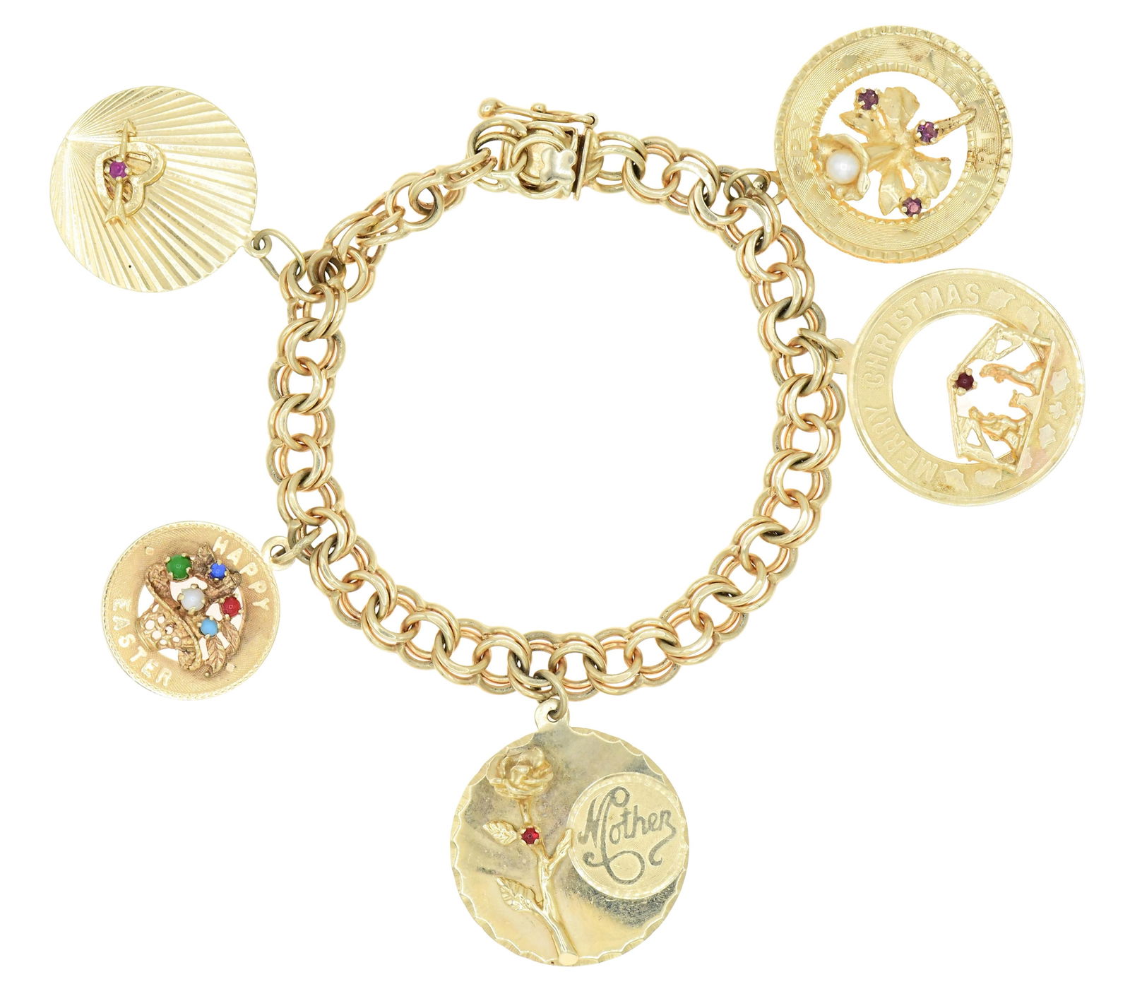 14K Yellow Gold Charm Bracelet (1 of 3)