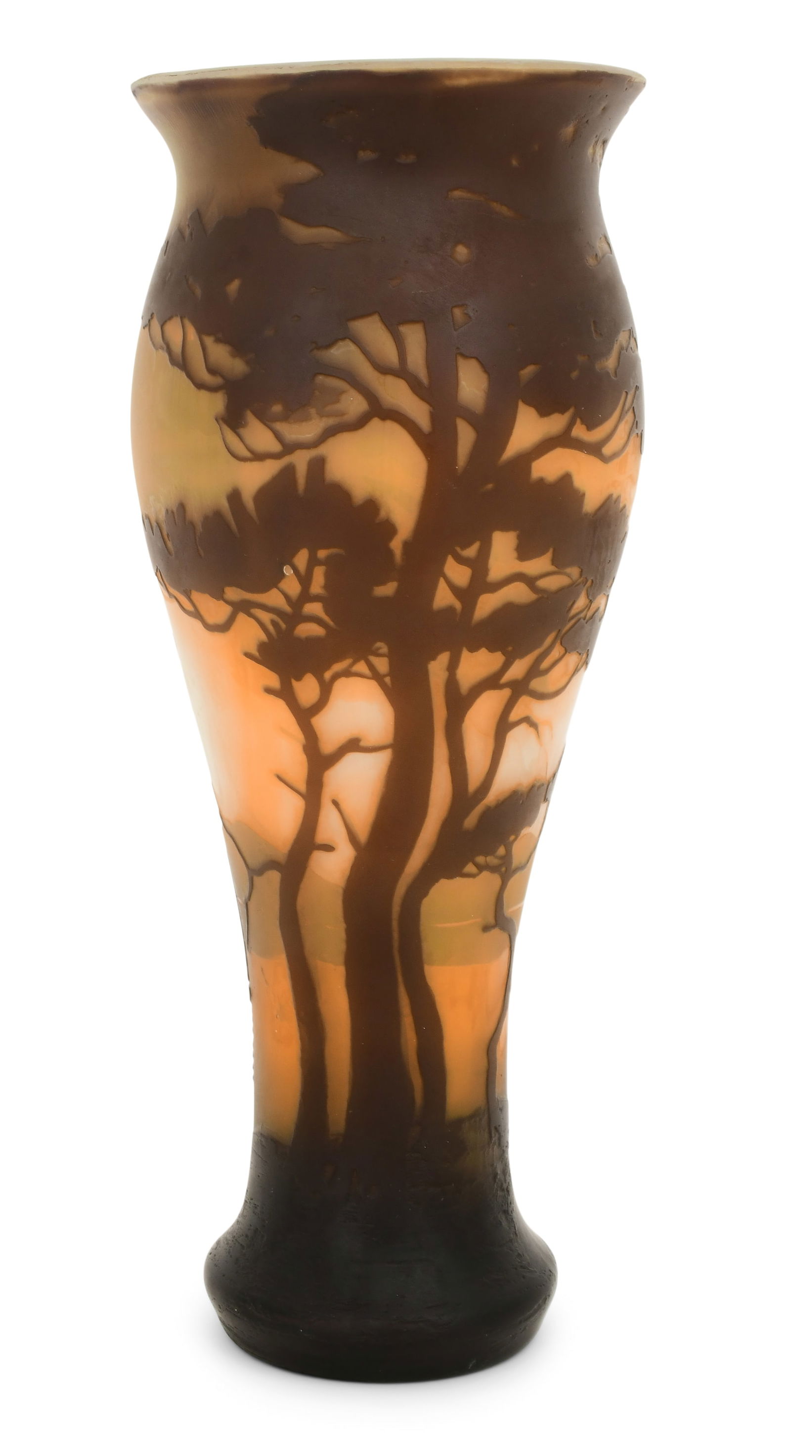 Muller Freres Cameo Glass Scenic Vase (1 of 4)