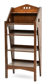 Lakeside Crafts Shop Oak Cutout Magazine Stand