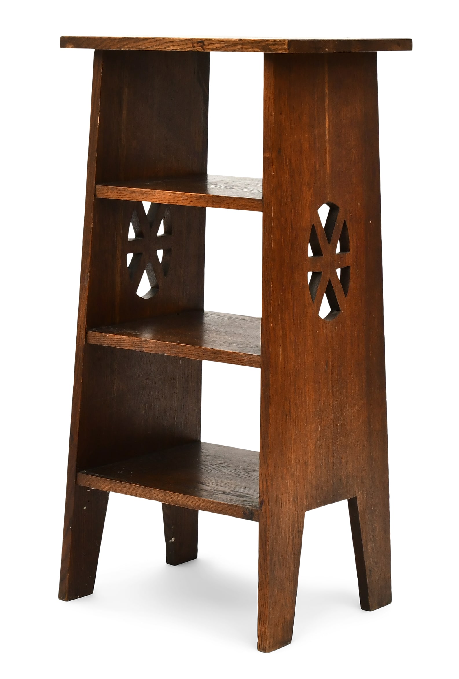 Arts & Crafts Oak Magazine Stand (1 of 5)