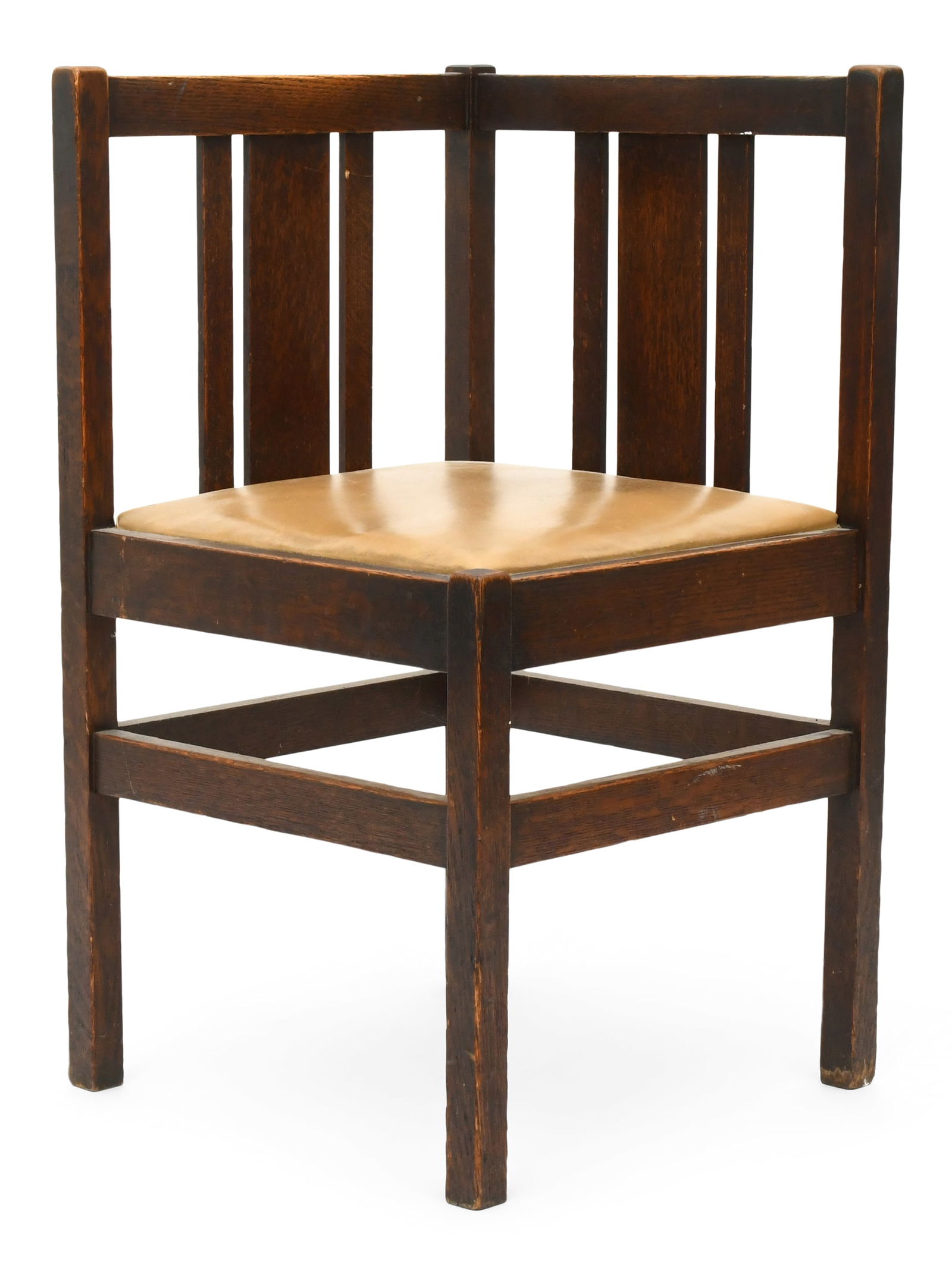 Arts & Crafts Oak Corner Chair (1 of 6)