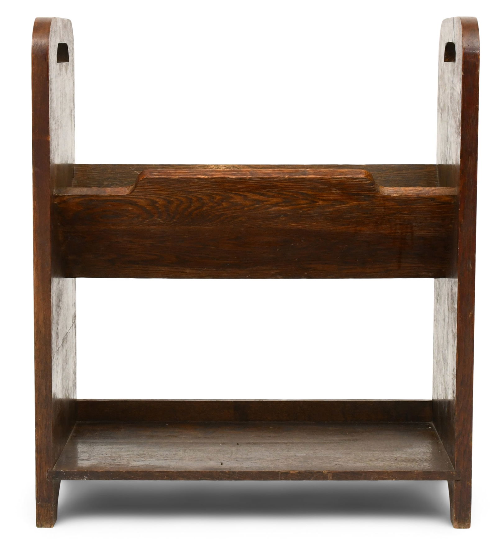 Arts & Crafts Oak Book Rack (1 of 5)