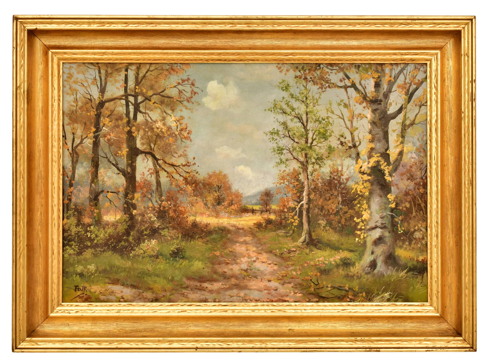 Frank F. Falk (Swedish/American, 19th Century), Autumn Landscape (1 of 3)