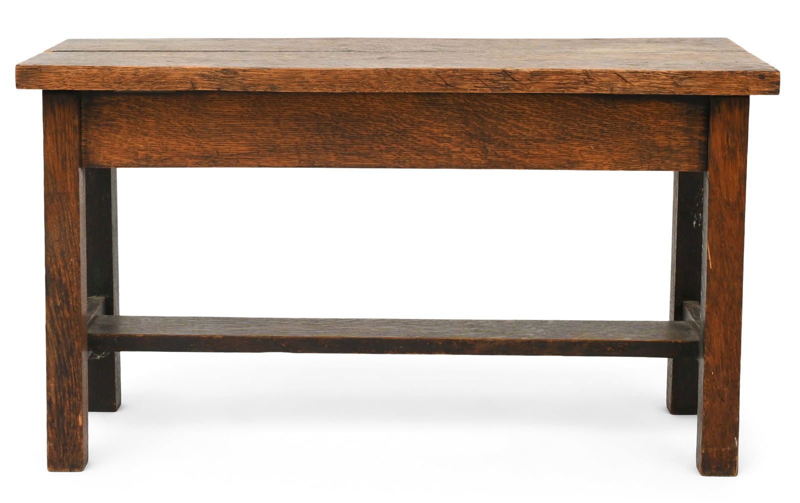 Arts & Crafts Oak Bench (1 of 6)