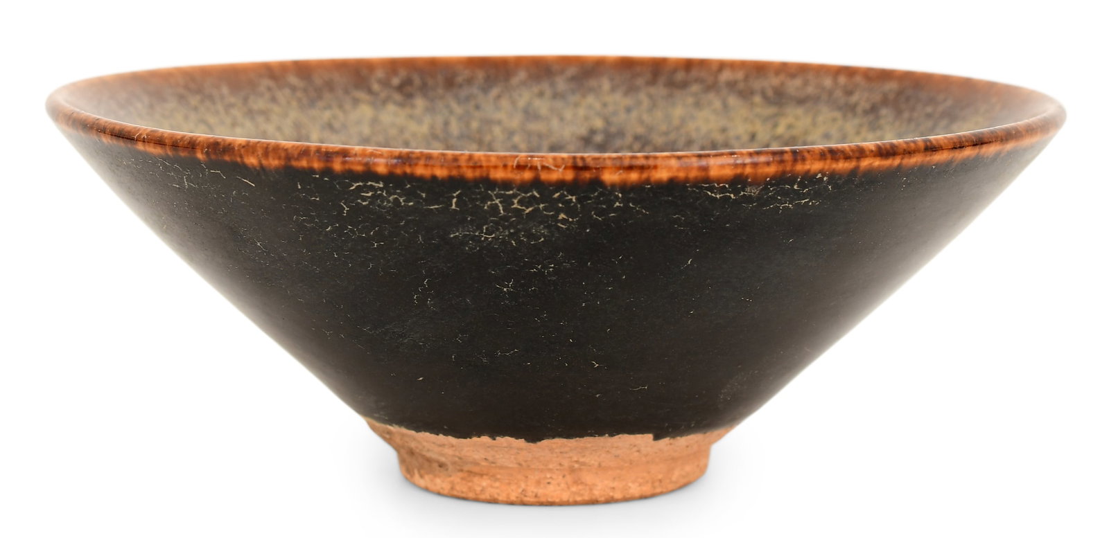 Chinese Song Dynasty Hare's Fur Tea Bowl: Chinese Song Dynasty Hare's Fur Tea Bowl 2 x 5 1/2 inches Provenance: Private Collection, Cohoes, New York Other Notes: Fontaine's Auction Gallery can arrange shipping for this item (USA only).