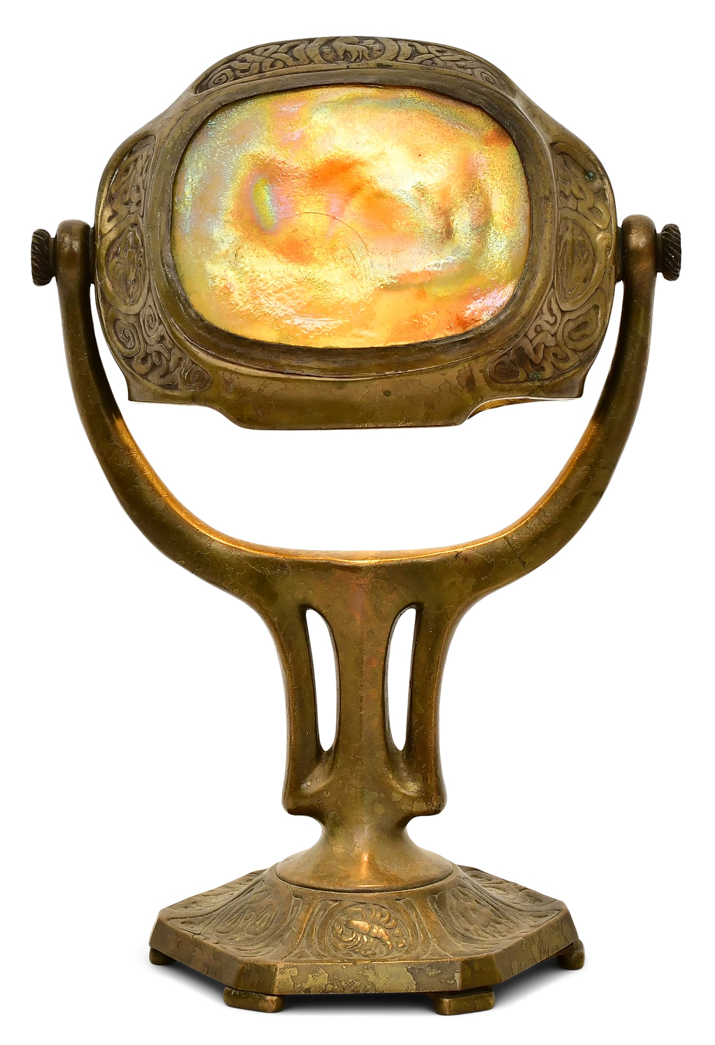 Tiffany Studios "Turtle-Back & Zodiac" Desk Lamp (1 of 7)