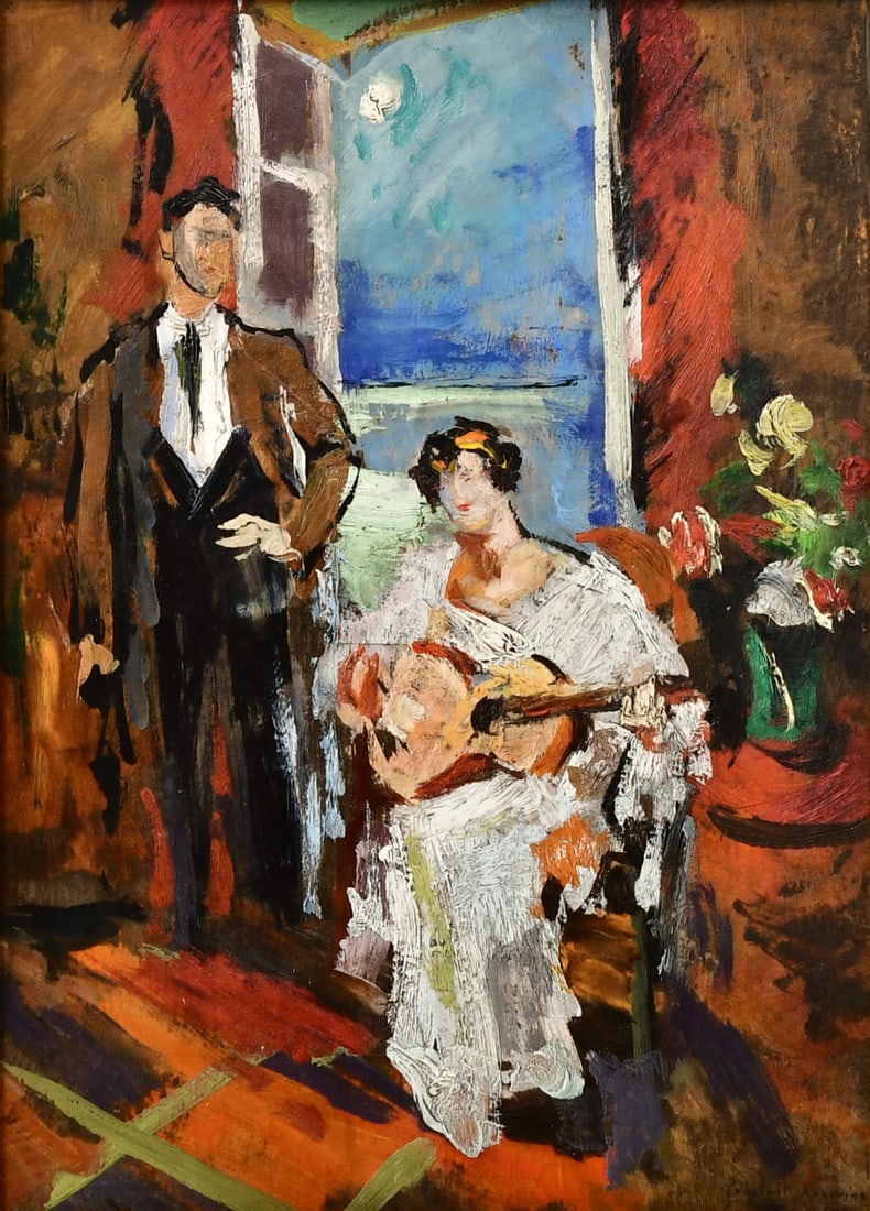 Konstantin Alekseyevich Korovin (Russian, 1861-1939), "Music by Moonlight" (1 of 4)