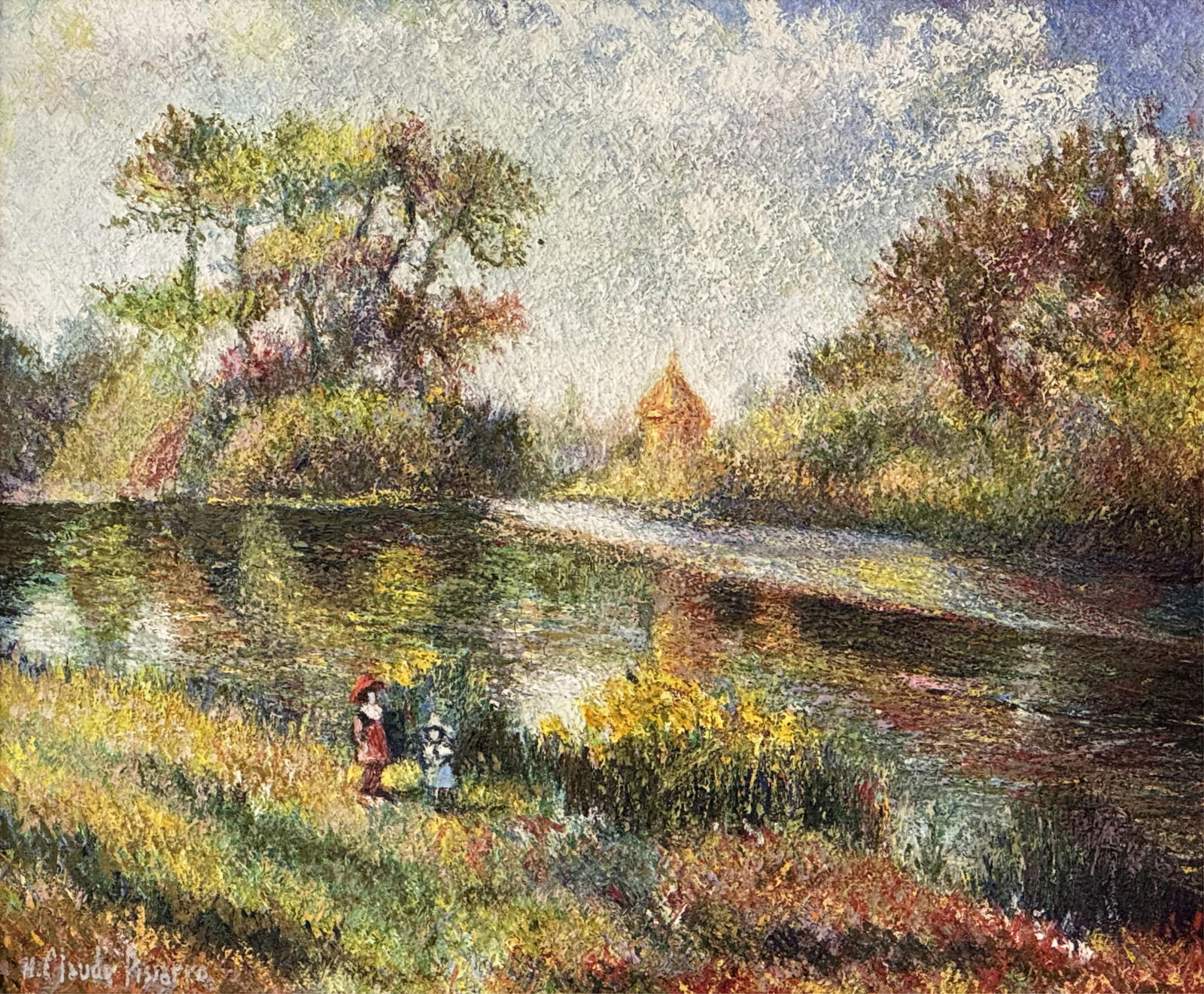 Hugues Claude Pissarro (French, b. 1935), "Le Moulin de Graffeuil" (1 of 6)