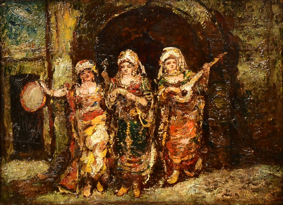 Adolphe Joseph Thomas Monticelli (French, 1824-1886), "The Three Musicians" (1 of 5)