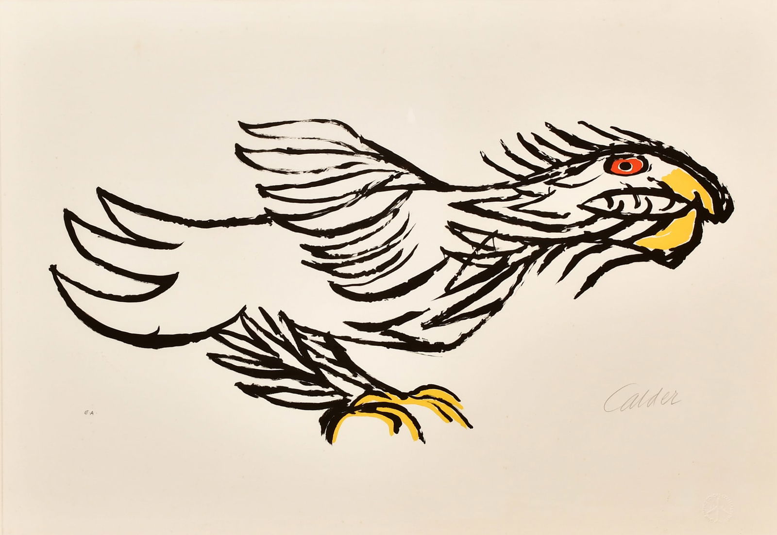 Alexander Calder (American, 1898-1976), "L'Aigle" (Flying Colors Series) (1 of 5)