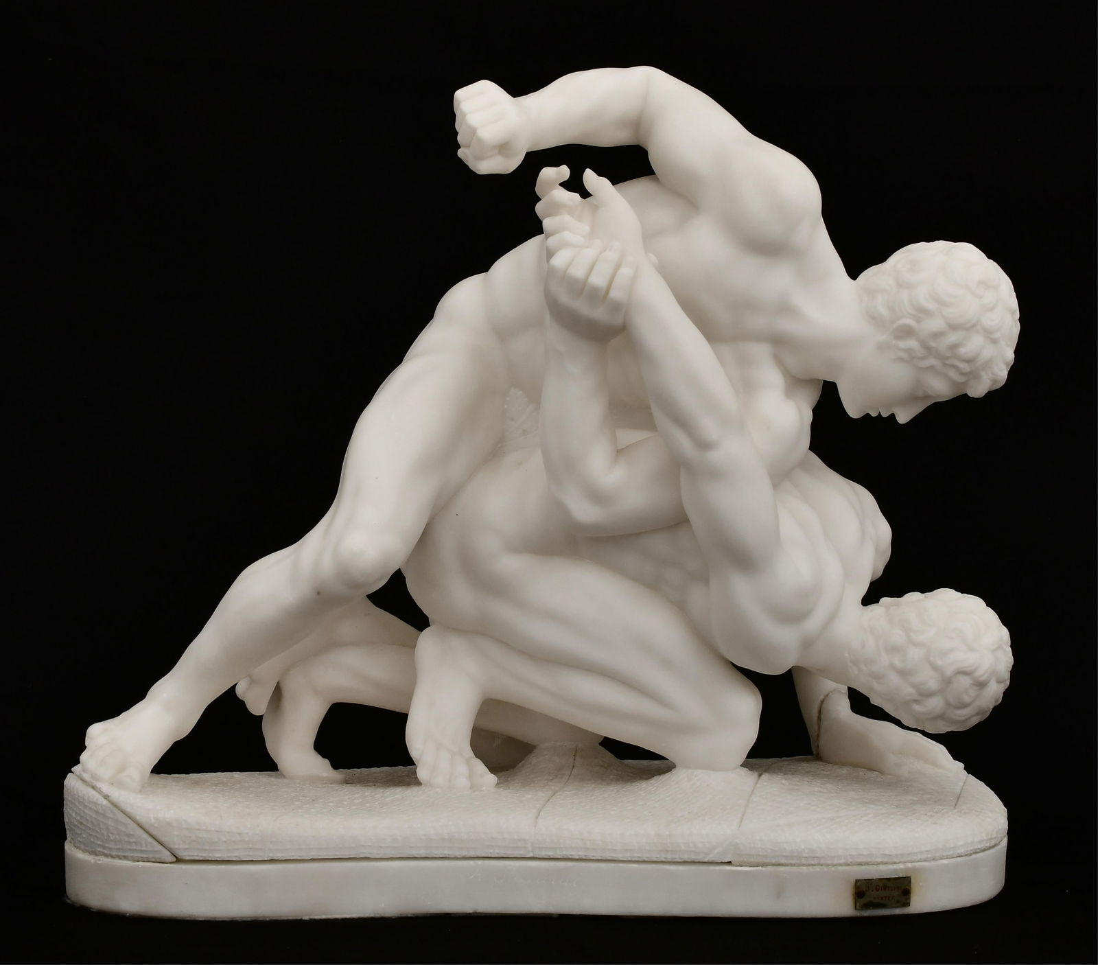 Alberto Saccardi (Italian, 1883-1956), "The Wrestlers" (1 of 10)