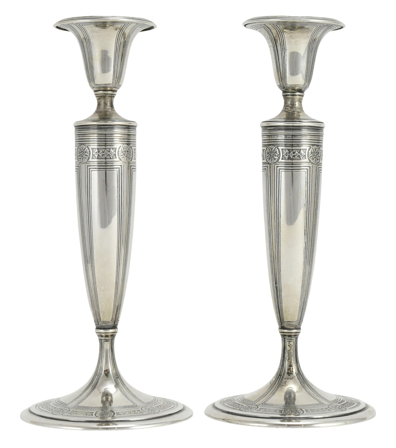 Pair of Tiffany & Co. Sterling Silver Candlesticks (1 of 7)