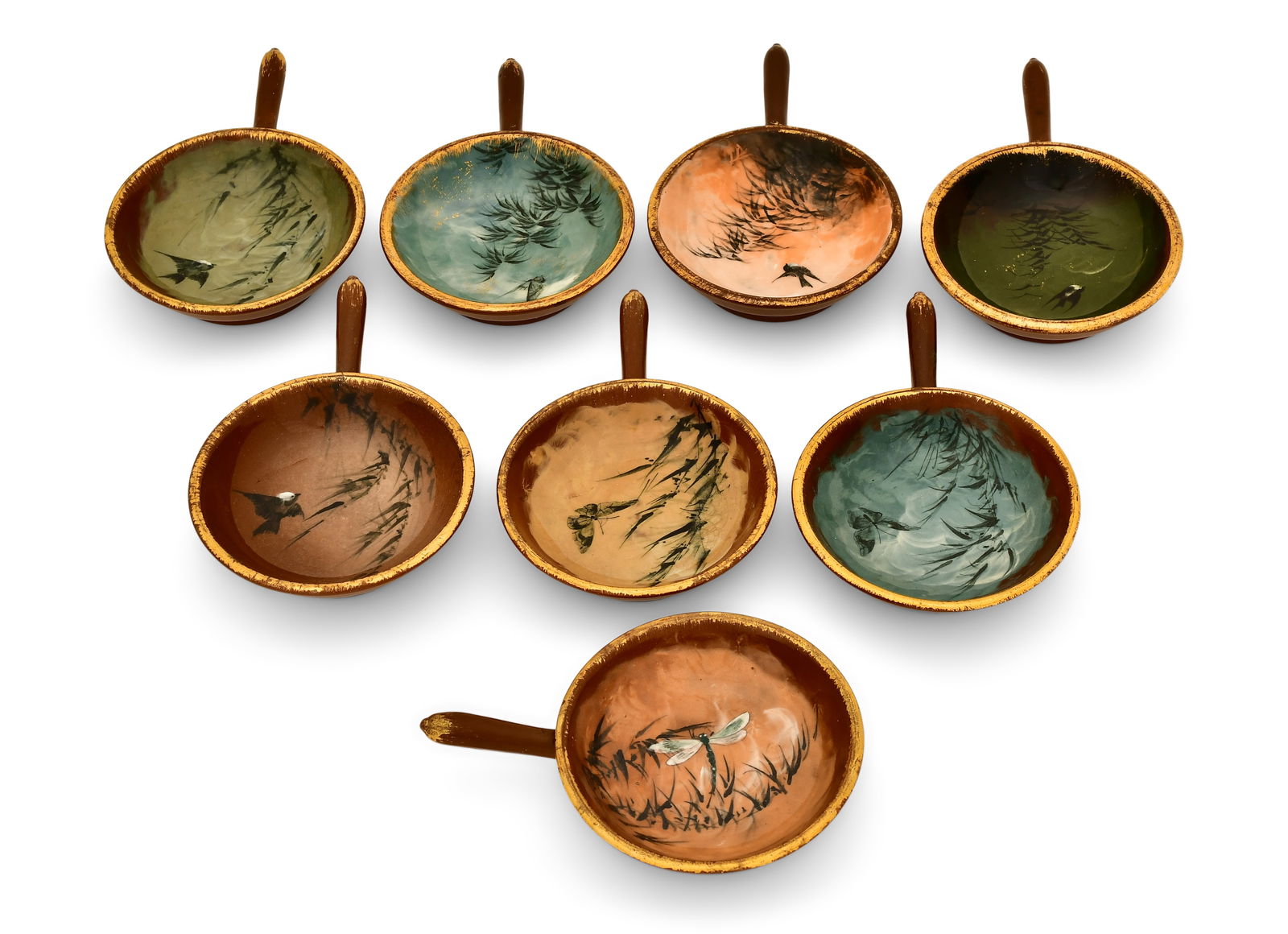 Eight Rookwood Pottery Ramekins (1 of 4)