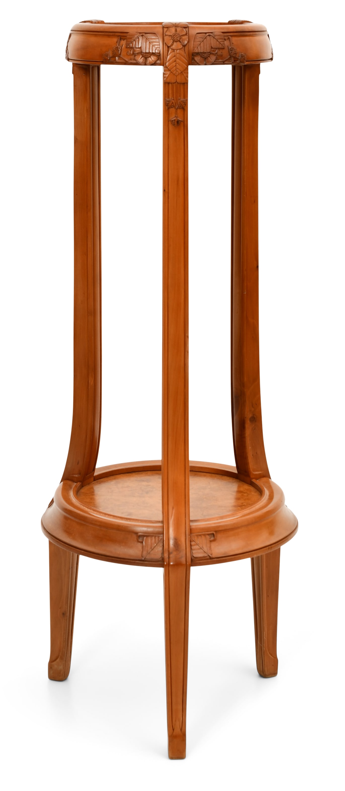 French Art Nouveau Walnut Plant Stand (1 of 5)
