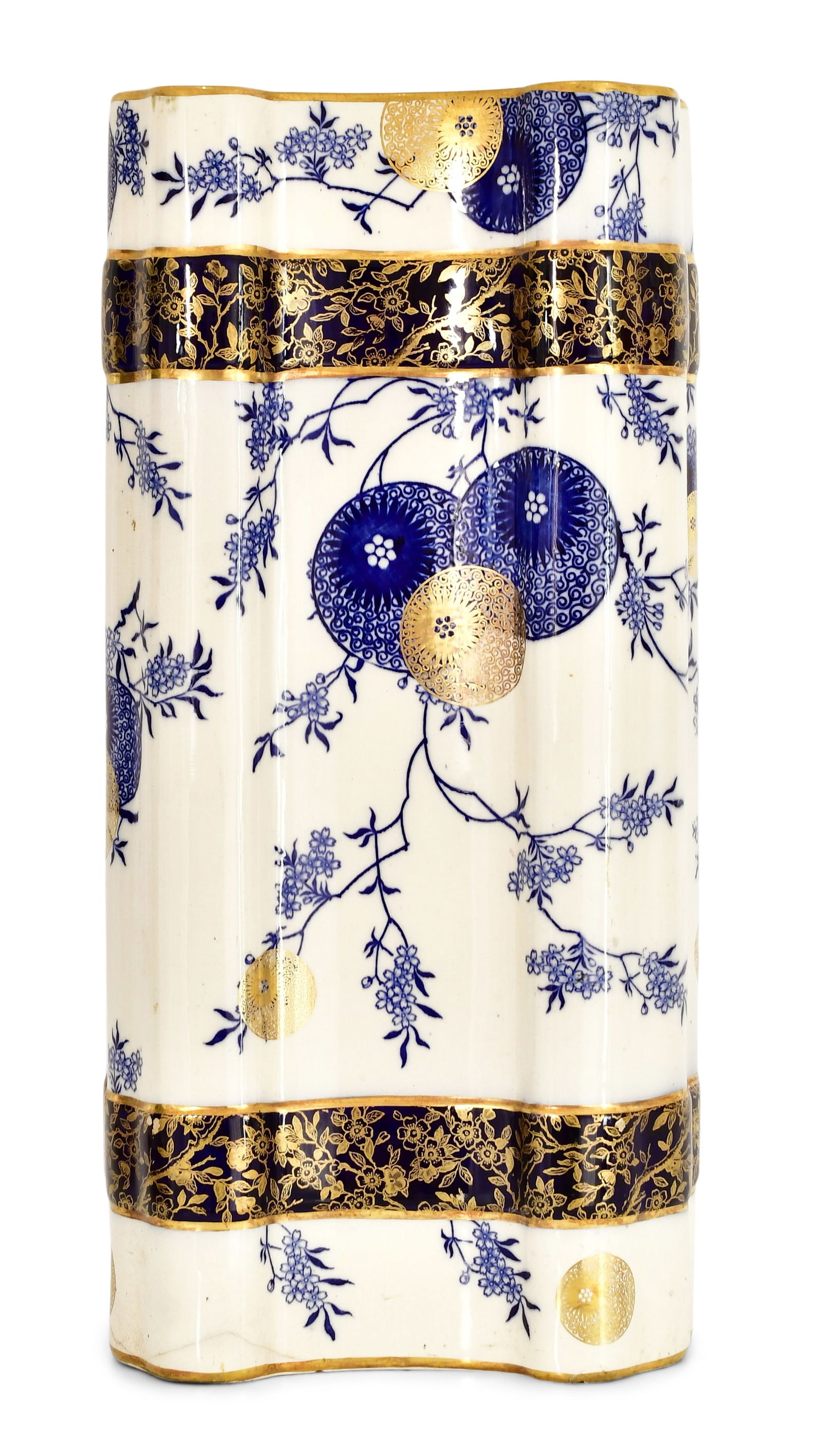 Doulton Burslem Aesthetic Movement Hand-Painted Earthenware Umbrella Holder (1 of 8)