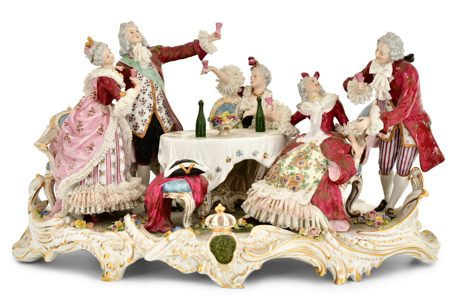 Sitzendorf Porcelain Grouping of a Celebration (1 of 7)