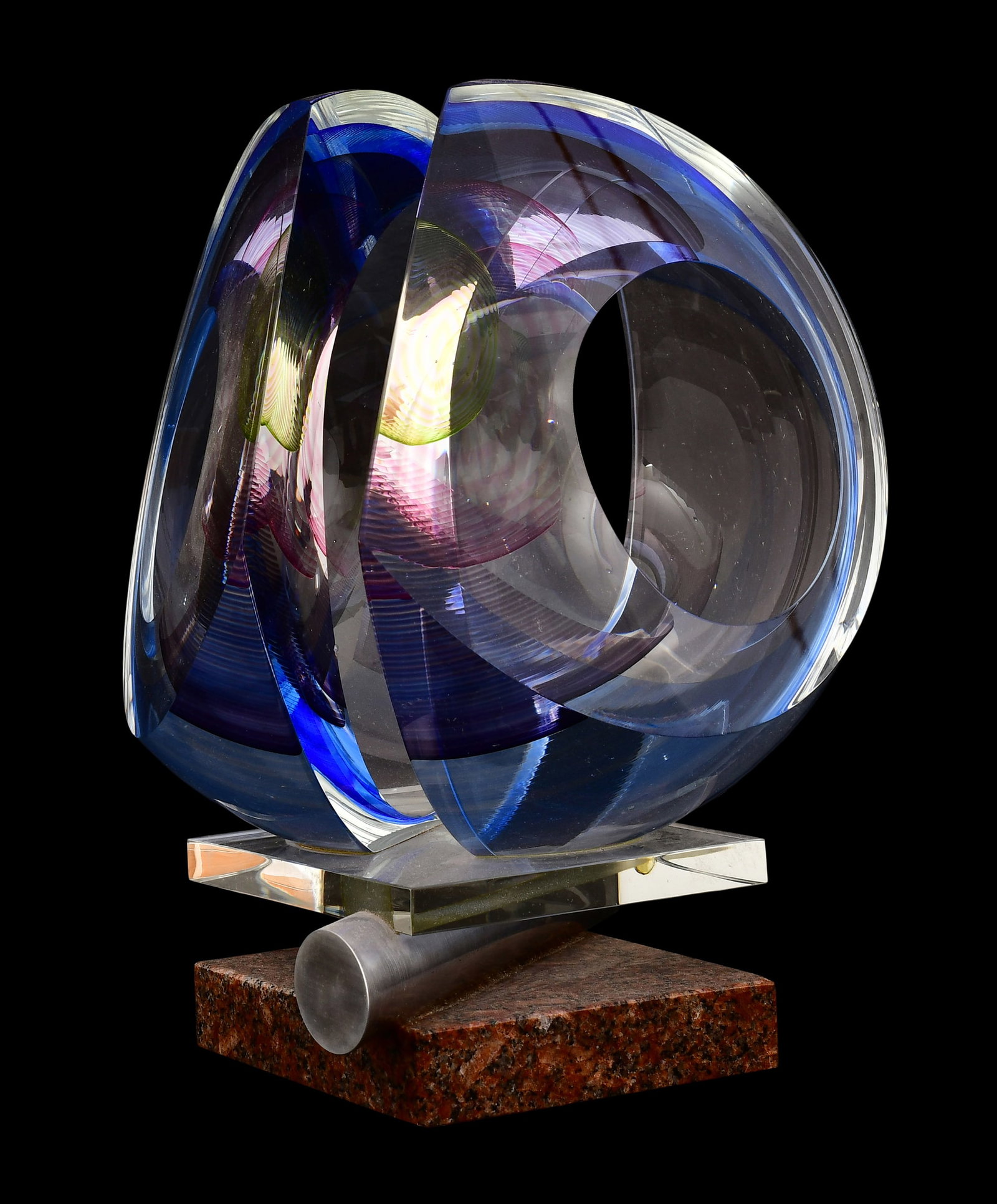 Kit Karbler and Michael David (American, 20th Century), Glass Abstract Sculpture (1 of 5)