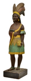 Attr. Samuel Robb (New York, 1851-1928), Cigar Store Indian Princess