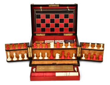 The Royal Cabinet of Games Set by Chapman, Son & Co., London