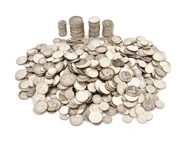 Lot of Silver Coins, 21.2 lbs