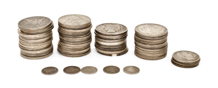 Lot of Miscellaneous American Silver Coins