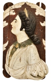Carved & Polychrome-Painted Ship's Figurehead