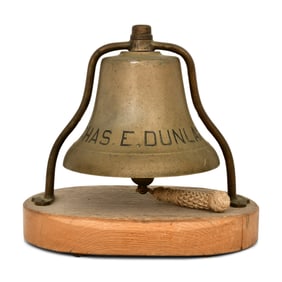 Bronze Ship's Bell, Chas. E. Dunlap