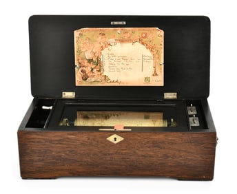 Mermod Freres Rosewood Cylinder Music Box