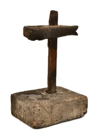 18th Century Oil Lamp Stand