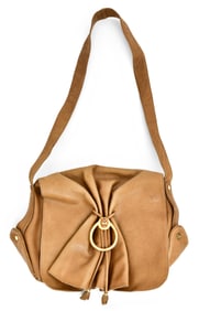 Gucci Leather Handbag with Enamel Tiger Head