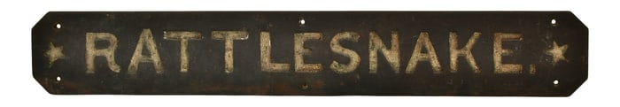 "Rattlesnake" Wooden Trade Sign
