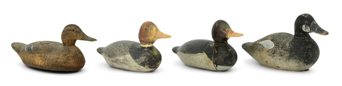 Lot of Four American Duck Decoys